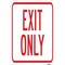 Signmission Exit Only, Heavy-Gauge Aluminum Rust Proof Parking Sign, 18" L, 12" H, A-1218-25203 A-1218-25203 - alternate 1